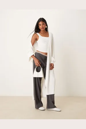 Miss Selfridge Maxi cardigan in cream