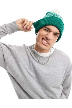 The North Face Retro logo pom beanie in