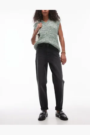 Topshop Original high rise Mom jeans in washed