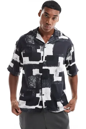 Viggo Relaxed shirt in colour block print