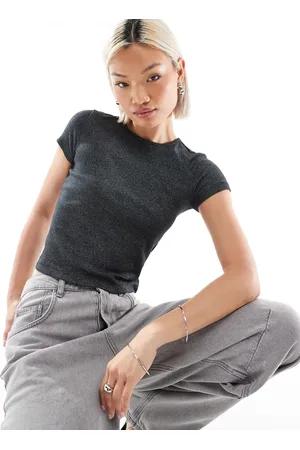 VERO MODA Baby t-shirt in with silver glitter