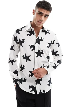 Twisted Tailor Slim fit shirt in star print