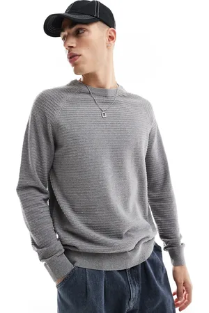 Threadbare Crew neck knitted jumper in marl