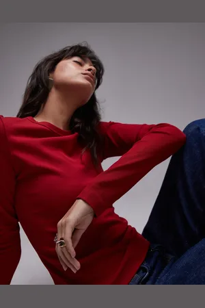 & OTHER STORIES Rib long sleeve top in