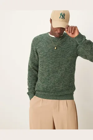 SELECTED Textured knitted jumper in mix