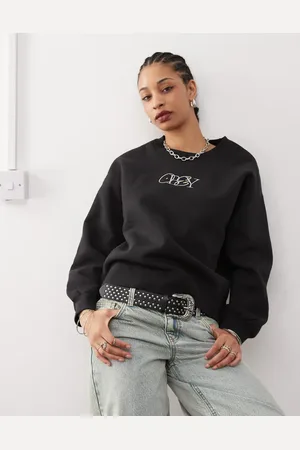Obey Type mix graphic sweatshirt in