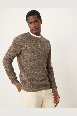 SELECTED Textured knitted jumper in mix