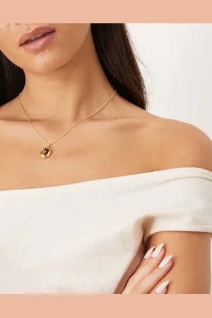 DesignB London Tigers eye pendant necklace in