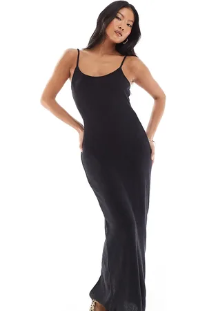 VERO MODA Soft ribbed cami ankle dress co-ord in melange