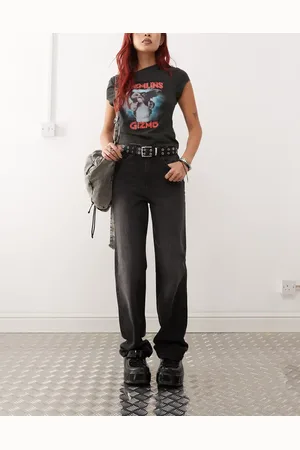 Noisy May Pixie high waist boyfriend jeans in washed