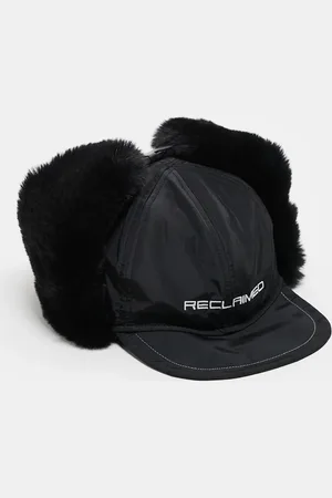 Reclaimed Unisex cap with faux fur in