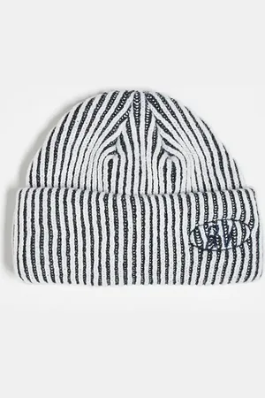 Reclaimed Unisex beanie in grey rib