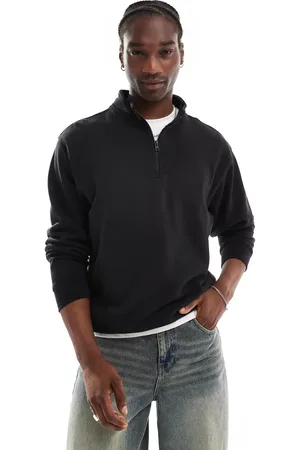 Vans Original standards loose 1/4 zip in black