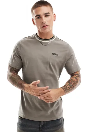 Barbour Buxton tipped t-shirt in brindle