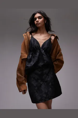 Topshop Clean pelmet in floral jacquard