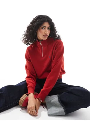 Ralph Lauren Icon logo half zip sweatshirt in