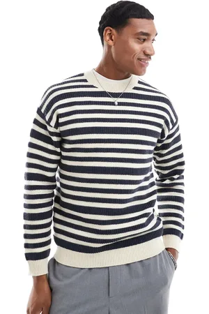 SCALPERS Bauck Stripes Tricot In Cream