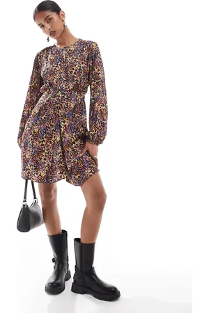 SCALPERS Corde Print Dress In Multicolor