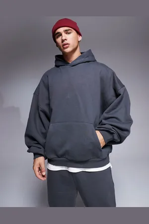 ASOS Premium heavyweight extreme oversized hoodie 400gsm in washed black