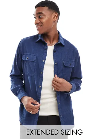 ASOS Cord overshirt with poppers in