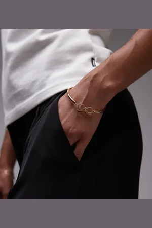 SEOL + GOLD 18ct vermeil bow bangle bracelet