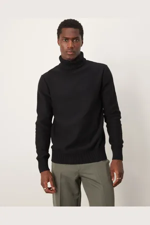 SELECTED Roll neck knit jumper in
