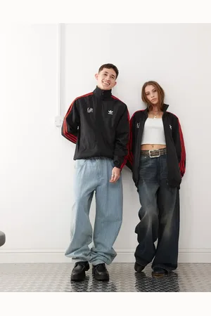 adidas X KoRn reversible track top in , red and purple tartan