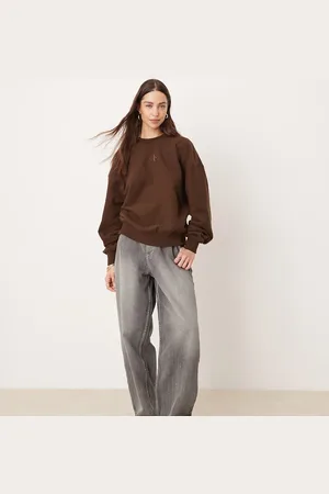 Calvin Klein Cosy sweatshirt in dark - ASOS Exclusive