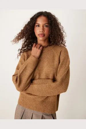 SELECTED Femme knitted jumper in tan