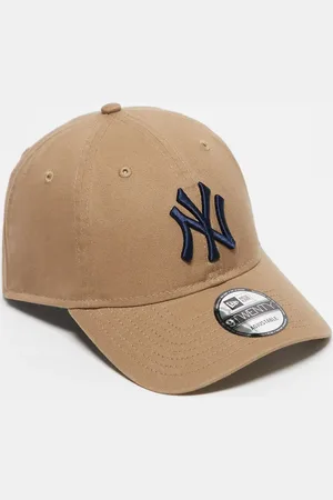 New Era NY Yankees contrast washed 9twenty cap in beige