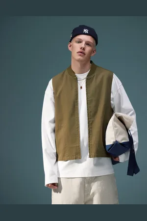 ASOS Washed gilet in khaki
