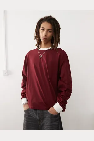 COLLUSION Long sleeve contrast tee