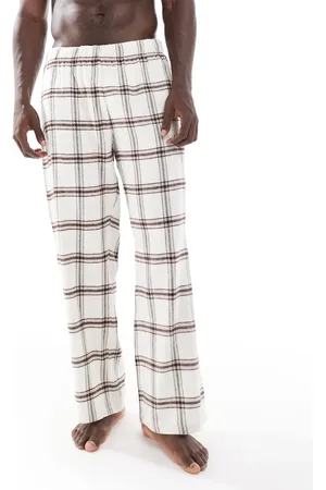 ASOS Lounge pants in beige check
