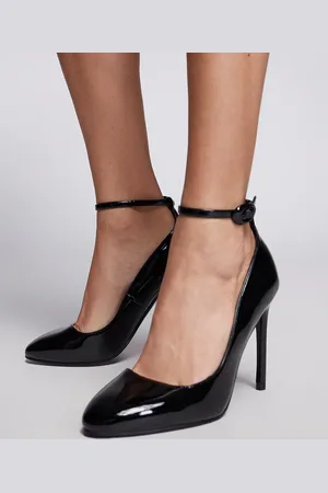 ASOS Priscilla round toe court shoes in patent