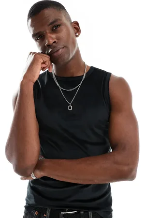 ASOS Muscle fit tank vest in velour