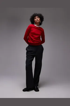 MANGO Cashmere round neck jumper in