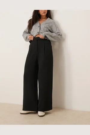 Abercrombie & Fitch High rise pleated ultra wide leg trouser in