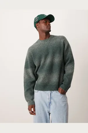 Abercrombie & Fitch Warm handed space dye oversized knit jumper in