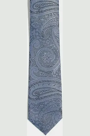 ASOS Slim tie with paisley print in
