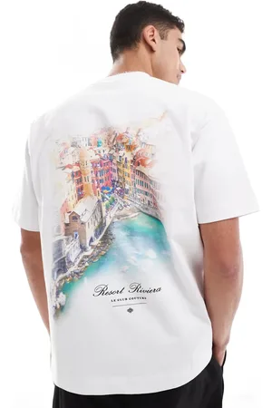 The Couture Club Oversized riviera back print t-shirt in