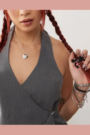 Monki Heart pendant necklace in