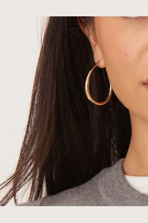 DesignB London Irregular hoop earrings in