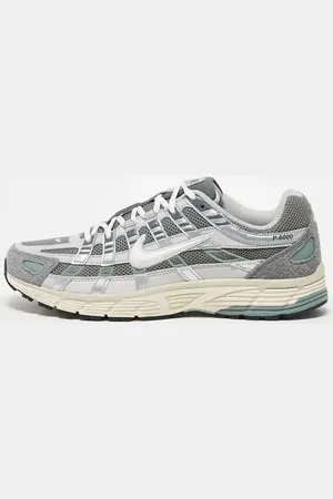 Nike P-6000 unisex trainers in grey and off white
