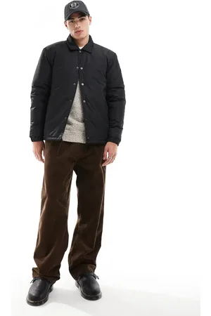 Brave Soul Padded jacket with popper studs in