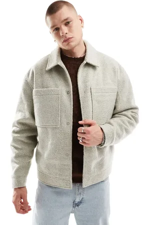 ASOS Wool look harrington jacket in