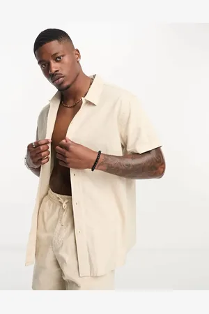 Rhythm Classic linen shirt co-ord in sand