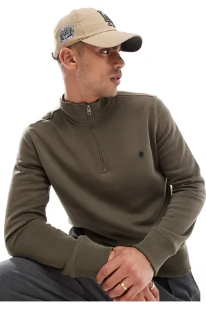 French Connection French Connection half zip sweatshirt in khaki