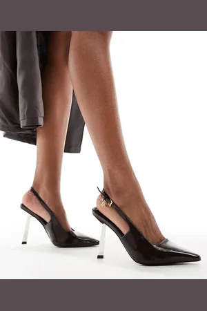 4th & Reckless Calabasas Heeled Shoe in Brown with Gold Heel