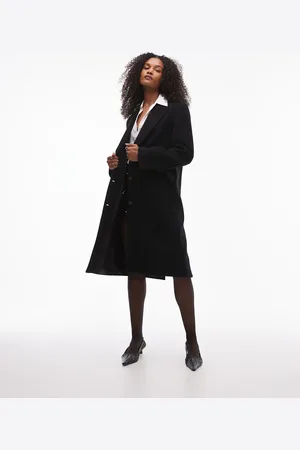 & OTHER STORIES Wool single breasted midi coat with flap pockets in