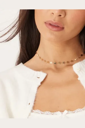 DesignB London Mini star choker necklace in